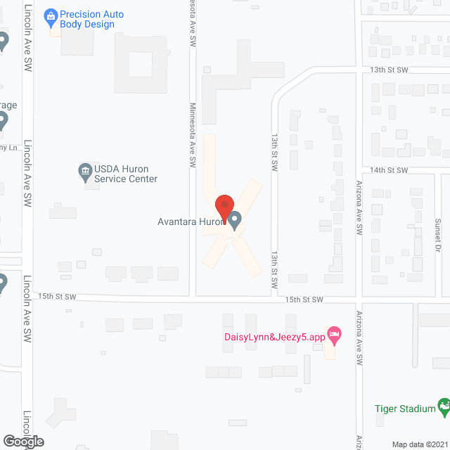 Huron Nursing Home in google map