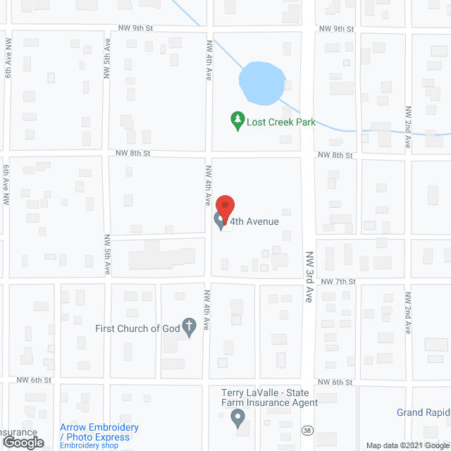 4th Avenue in google map