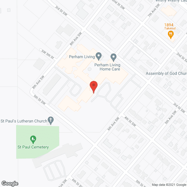 Perham Memorial Hospital in google map