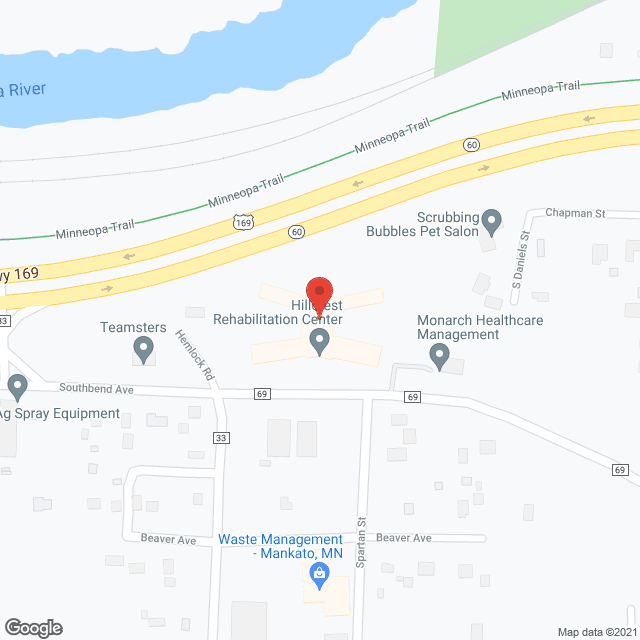 Hillcrest Health Care Ctr in google map