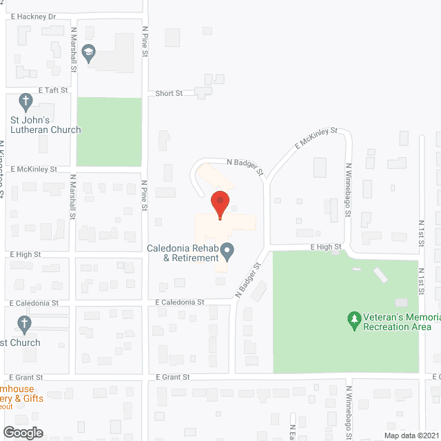 Caledonia Rehab and Retire Ctr in google map