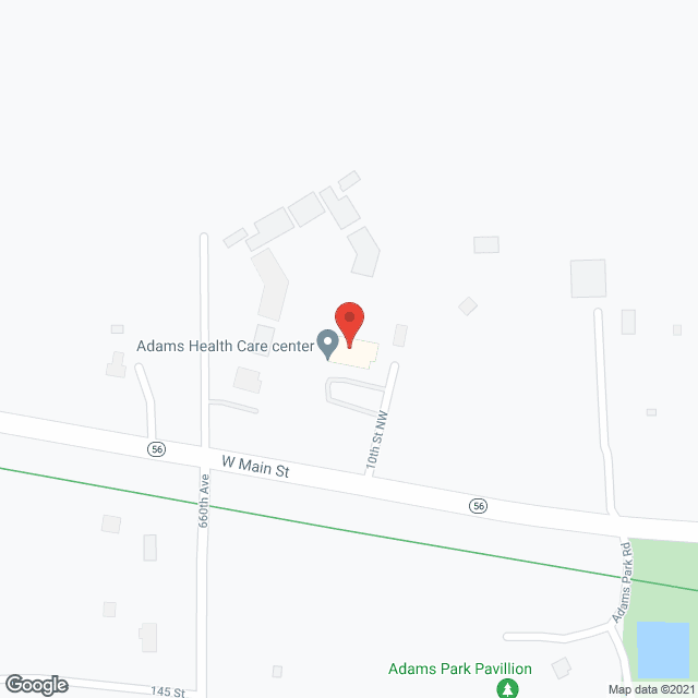 Adams Health Care Ctr in google map