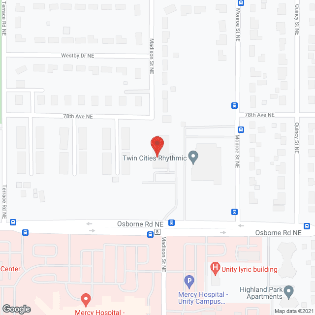 Osborne Apartments in google map