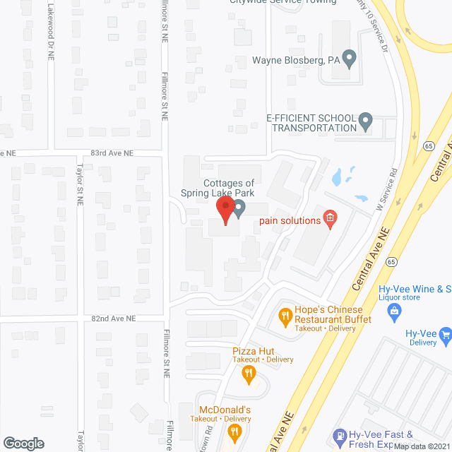 Cottages of Spring Lake Park in google map