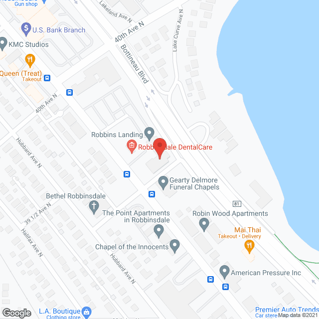 Robbins Landing in google map