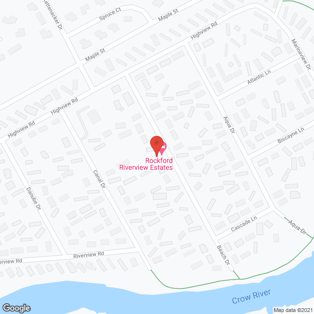 Rockford Riverview Estates in google map
