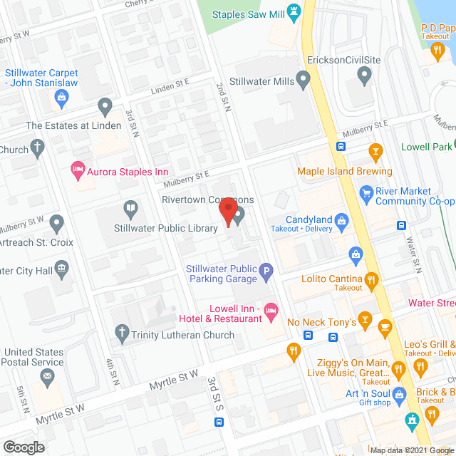 Rivertown Commons in google map