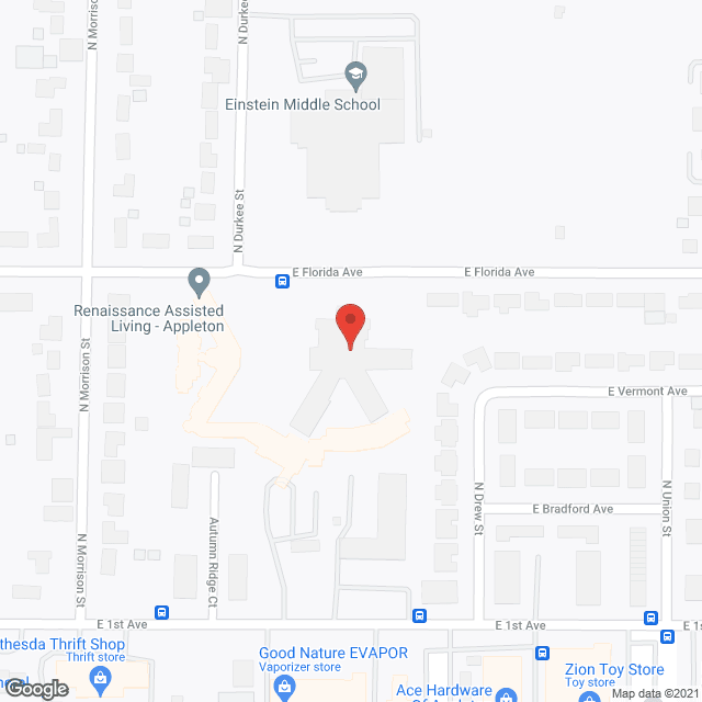 Rennes Health Ctr - Appleton in google map