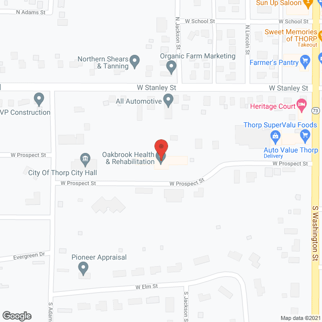 Oakbrook Health & Rehab in google map