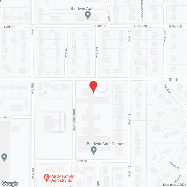 Baldwin Care Ctr Inc in google map