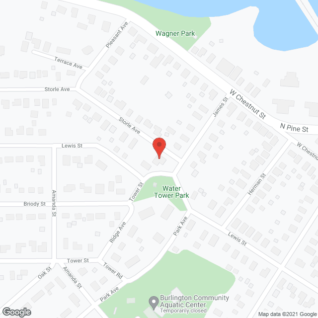 Burlington Manor in google map