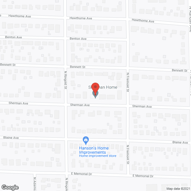 Sherman Home in google map