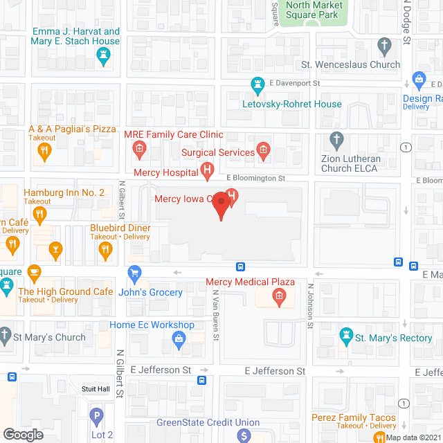 Mercy Hospital in google map