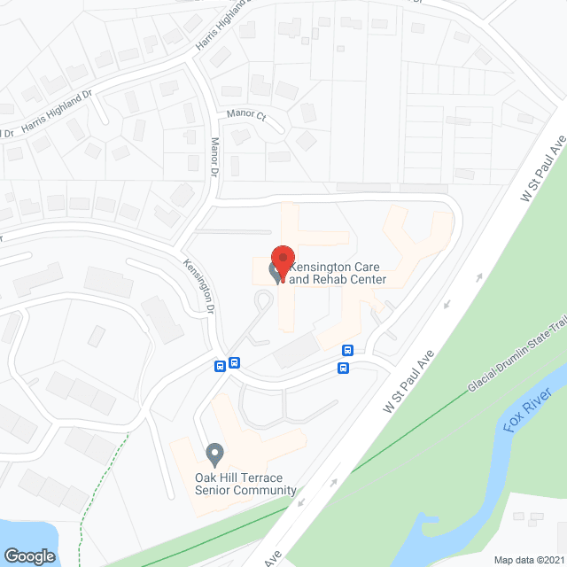 Kensington Care & Rehab Center in google map