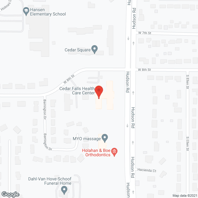 Cedar Falls Health Care Ctr in google map