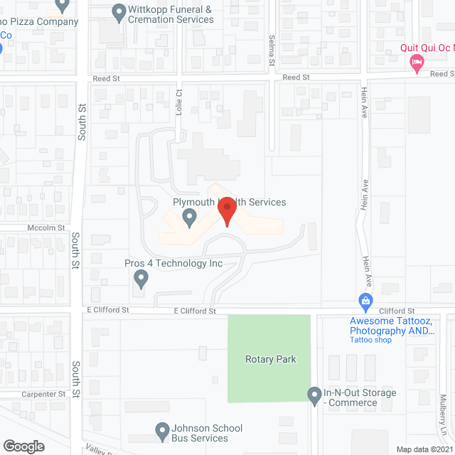 Plymouth Care Center in google map
