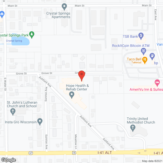 Hope Health & Rehab Ctr in google map