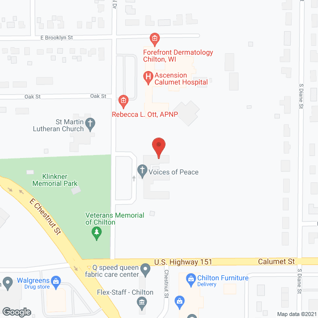 Chilton Care Center in google map