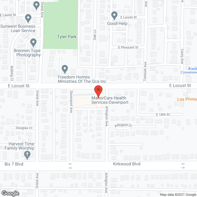 ProMedica Hospice Care Davenport in google map