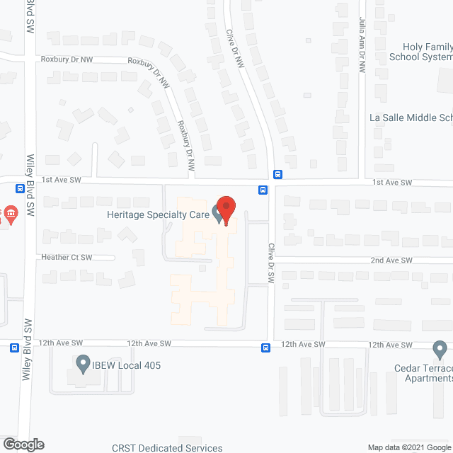 Heritage Nursing and Rehab Ctr in google map