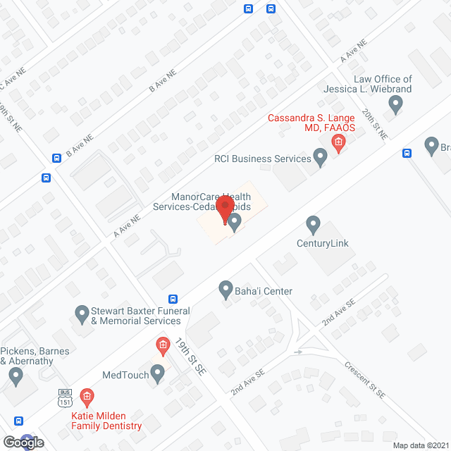 ProMedica Cedar Rapids in google map