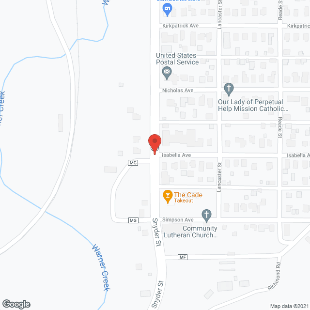 Warner Care Facility in google map
