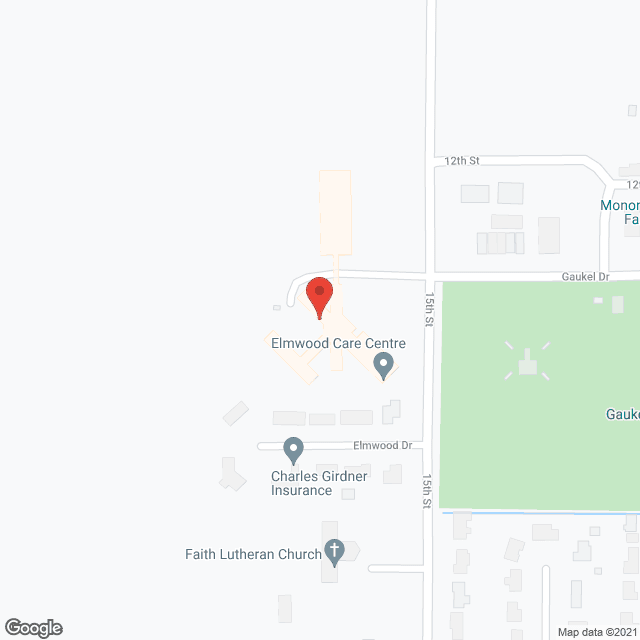 Elmwood Care Ctr in google map