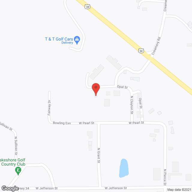 Afton Care Ctr in google map