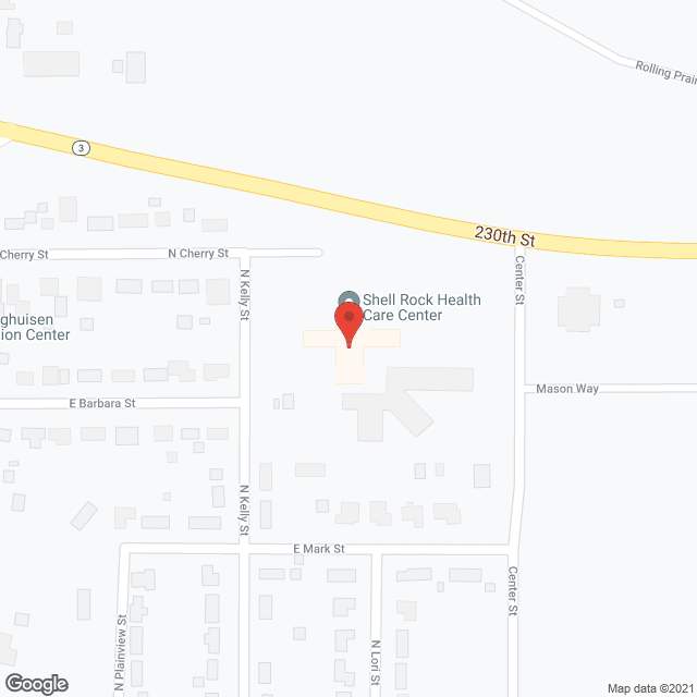 Shell Rock Healthcare Center in google map