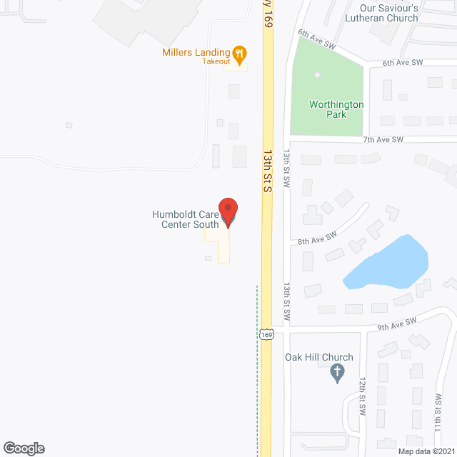 Humboldt Care Ctr-South in google map