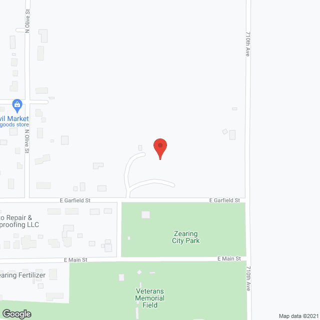 Colonial Manor of Zearing Inc in google map