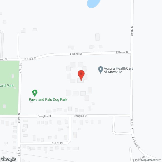 Prairie Village-Knoxville in google map