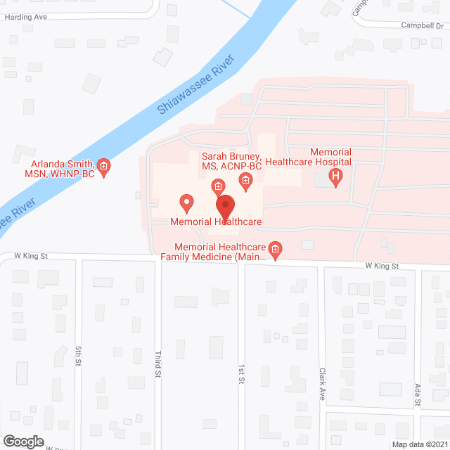 Memorial Healthcare Ctr in google map