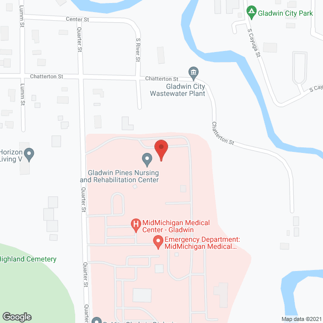 Midmichigan Gladwin Pines Nurs in google map