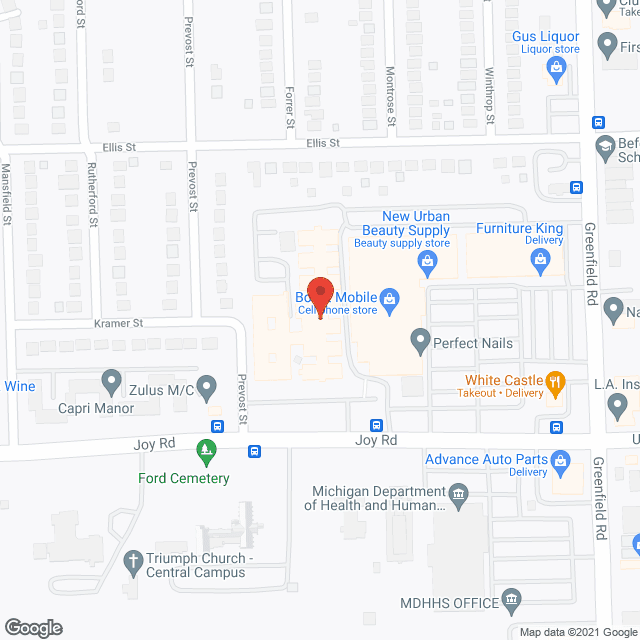 Fairlane Senior Care and Rehab in google map