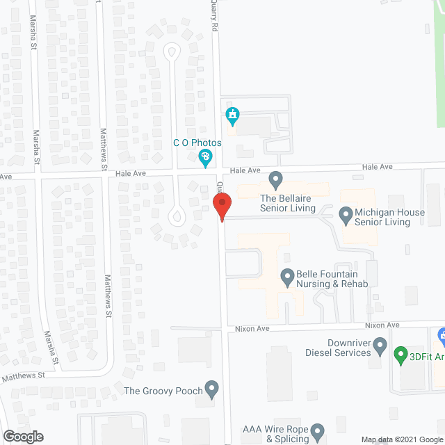 Belle Fountain Nursing and Rehabilitation Center in google map