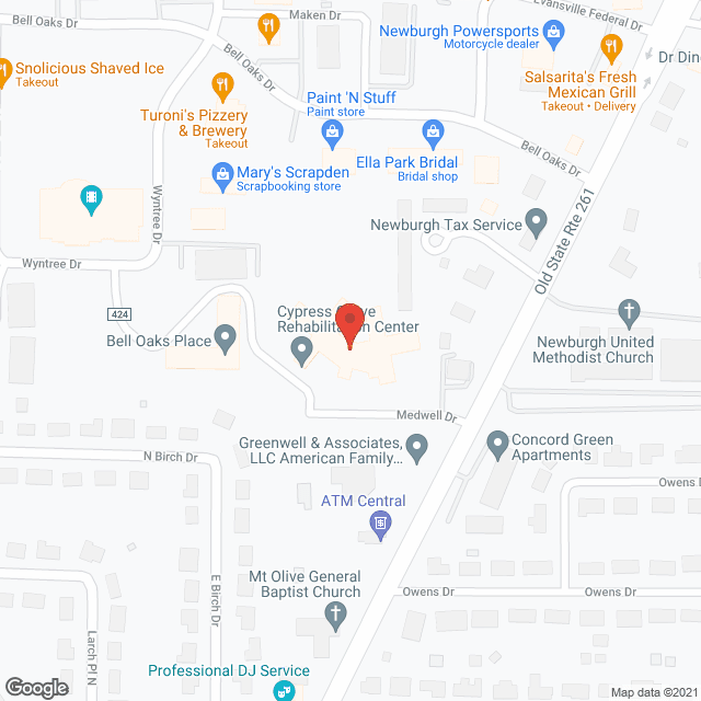 Cypress Grove Rehabilitation in google map