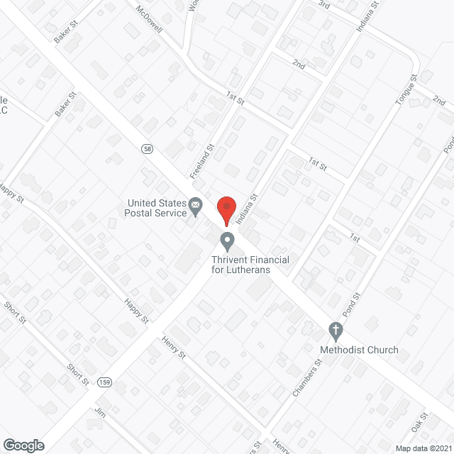 Freelandville Community Home in google map
