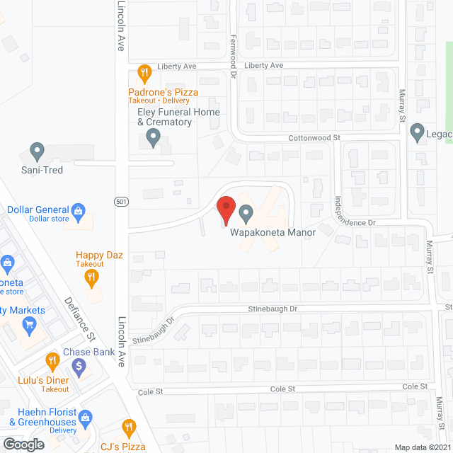 Wapakoneta Manor in google map
