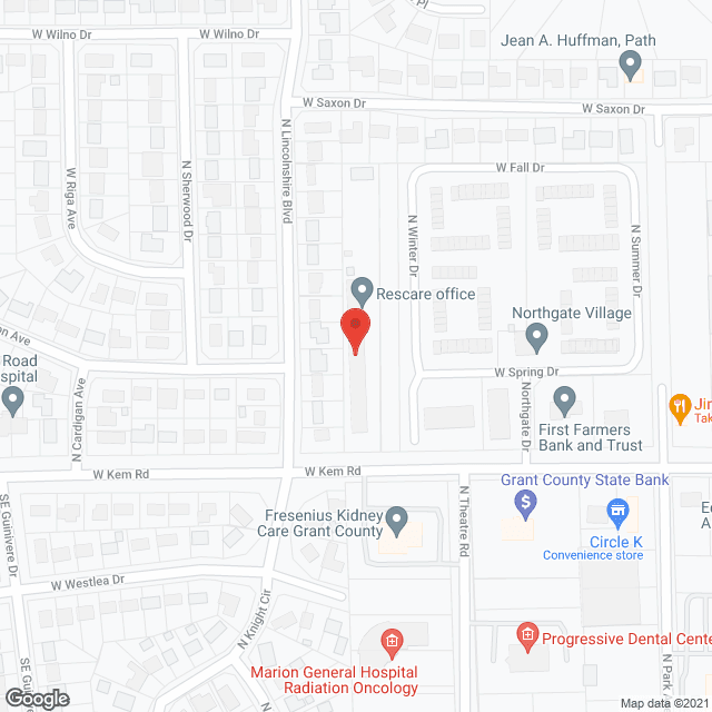 Northgate Healthcare Ctr in google map