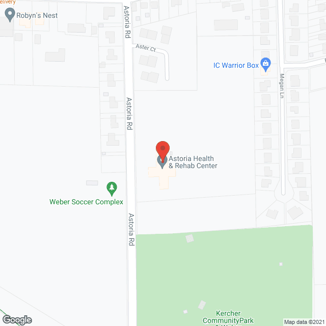 Astoria Health & Rehab Center in google map