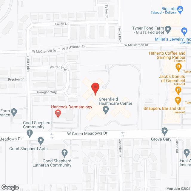Regency Place of Greenfield in google map