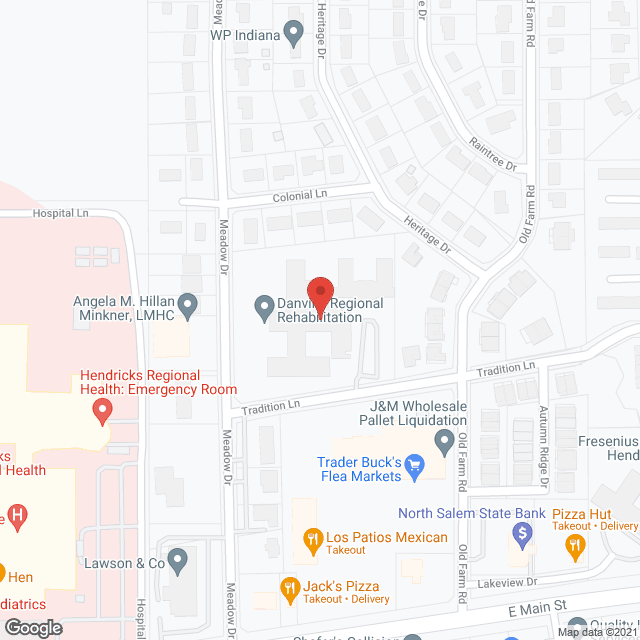 Danville Regional Rehab Ctr in google map