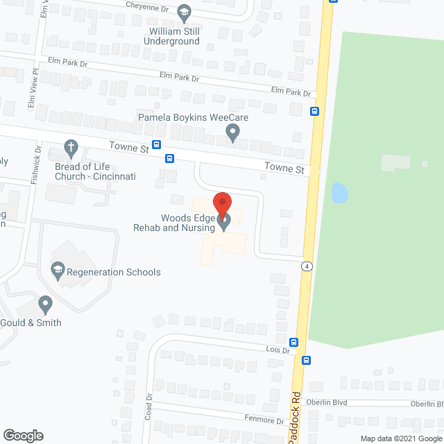Woods Edge Rehab and Nursing in google map