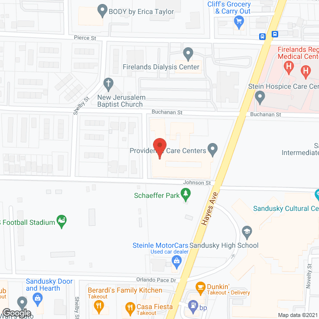 Providence Care Ctr in google map