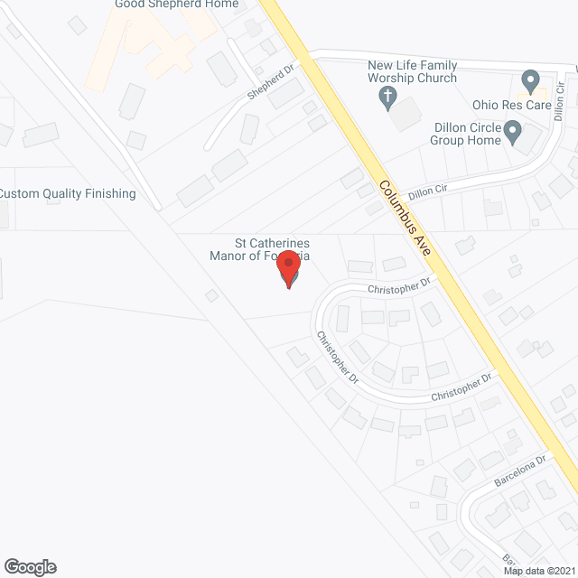 St Catherine's Care Ctr in google map