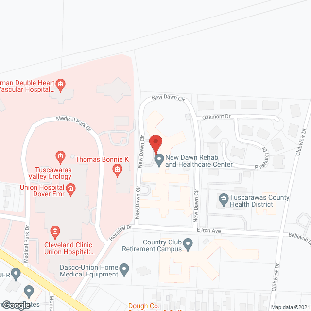 New Dawn Health Care Ctr in google map