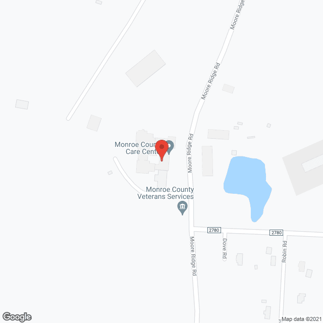 Monroe County Care Ctr in google map