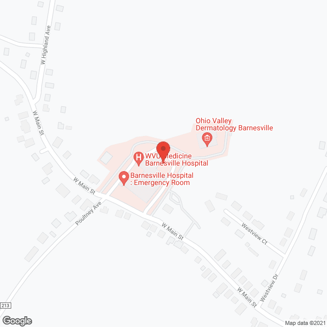 Barnesville Hospital in google map