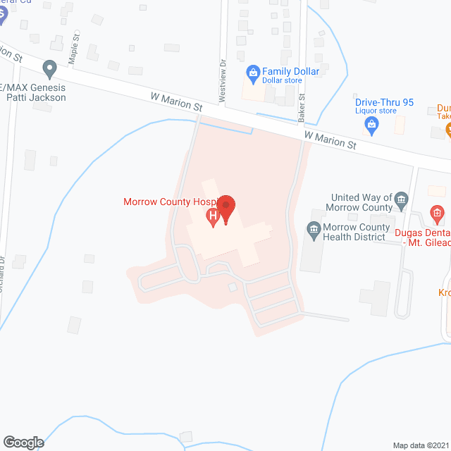 Morrow County Hospital in google map